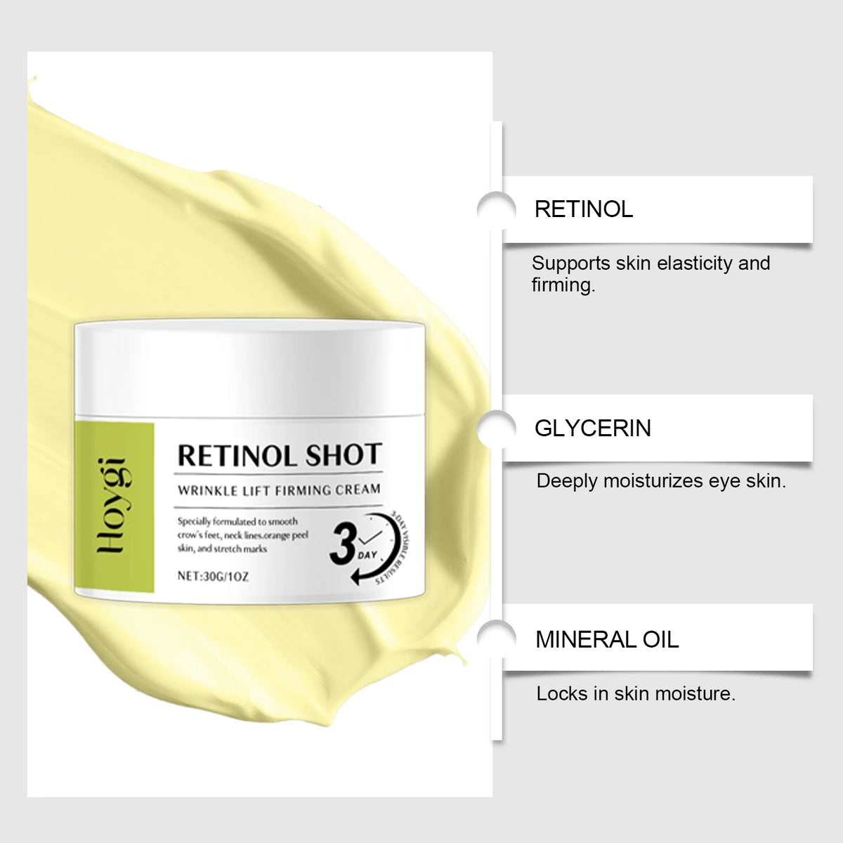 Hoygi Retinol Eye Cream & Serum Set – Firming Anti-Aging Eye Cream Set SPOT
