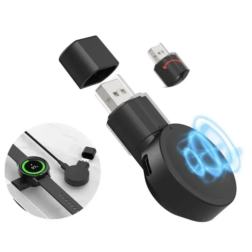 VIKEFON Wireless Charger for Samsung Galaxy Watch – 3W USB Wireless Watch Charger SPOT