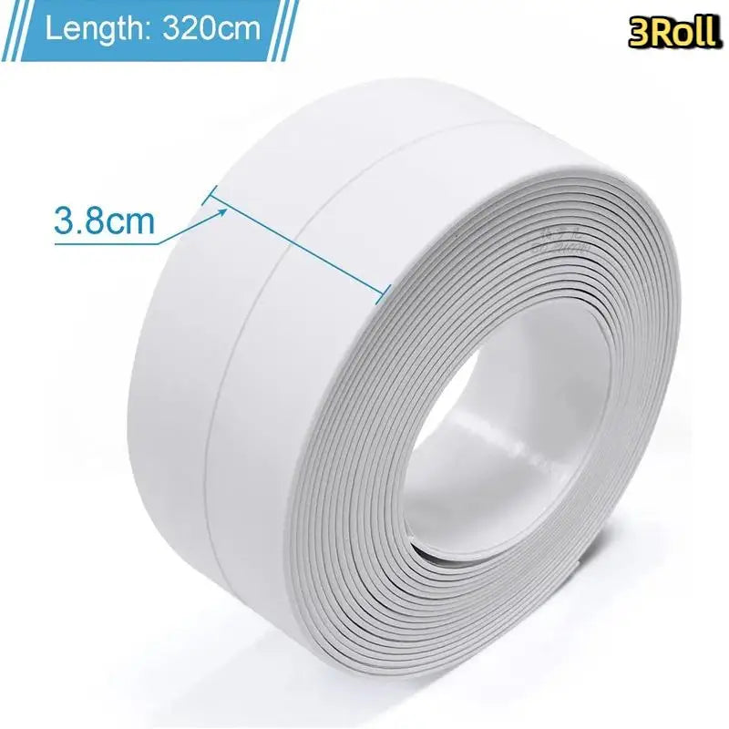 Waterproof Self-Adhesive Caulk Tape – Kitchen & Bathroom Seal Waterproof Sealing Tape SPOT 3pc