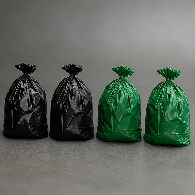3-Pack Miniature Trash Bag Models – 3D Printed Dollhouse Decor Miniature Collectibles SPOT