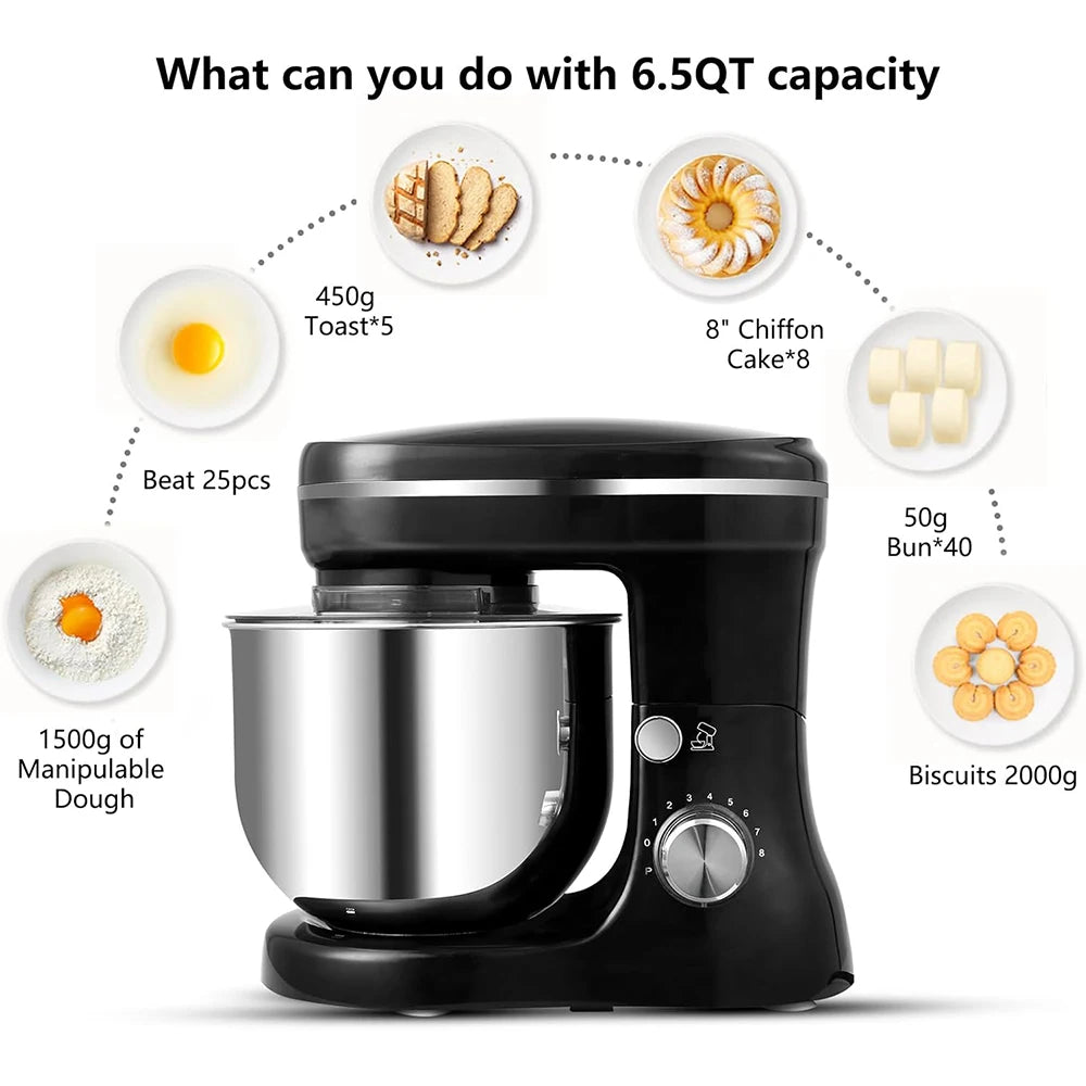 Tilt-Head Stand Mixer 7-Speed 2.5L – Dough Hook, Whip & Beater Electric Stand Mixer SPOT