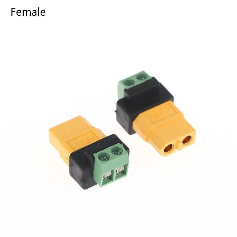 XT60 to 2-Pin Terminal Adapter – Solderless Charging Connector Power Connector Adapter SPOT XT60 Female
