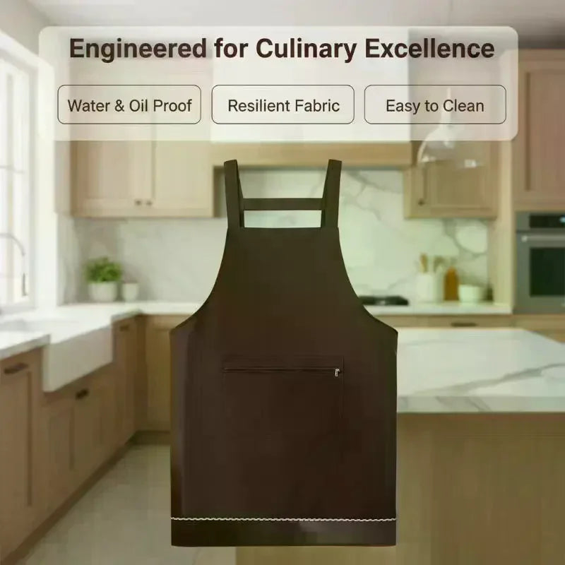 Waterproof PVC Kitchen Apron for Women & Men – Wipe-Clean Kitchen Apron SPOT