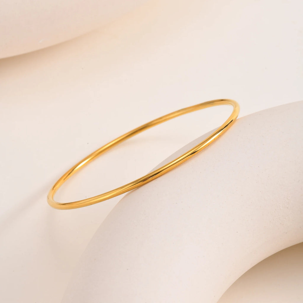 18K Gold Plated Stainless Steel Stackable Bangle Bracelet Bangle Bracelet SPOT