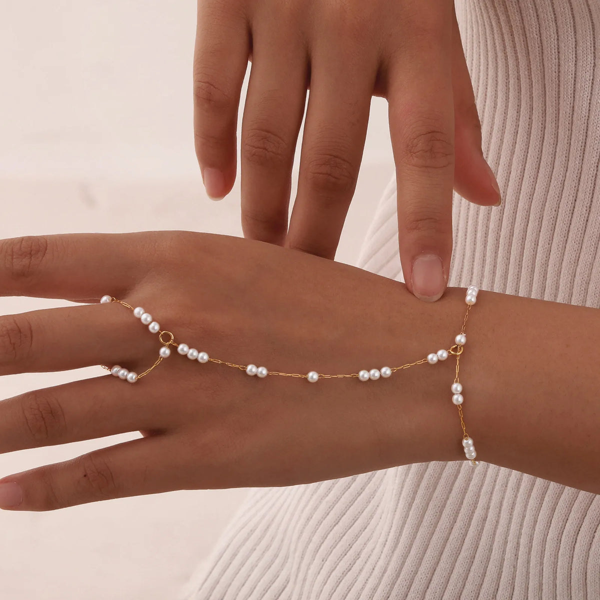 18K Gold Plated Heart Link Bracelet Set – Waterproof Women Link Chain Bracelet SPOT