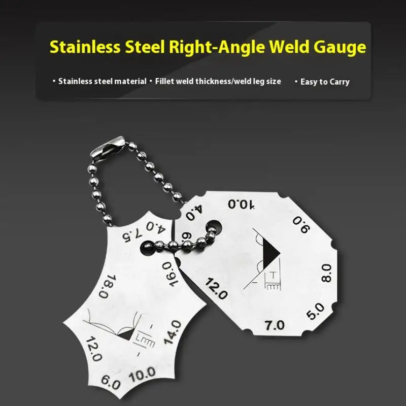 Fillet Weld Gauge 2-Pc Set – Throat Depth & Leg Length Ruler Weld Inspection Gauge SPOT Default Title