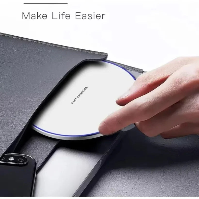 VIKEFON 15W Wireless Charging Pad – iPhone & Samsung Fast Charger Wireless Charging Pad SPOT