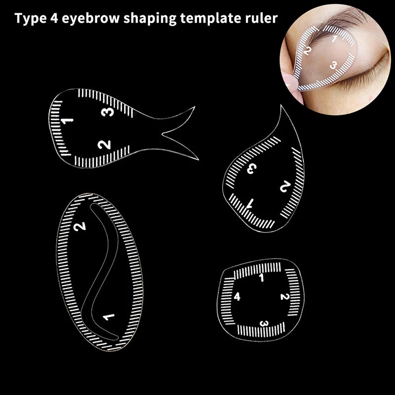 Brow Mapping Ruler – Eyebrow Shaping & Microblading Stencil Brow Mapping Ruler SPOT