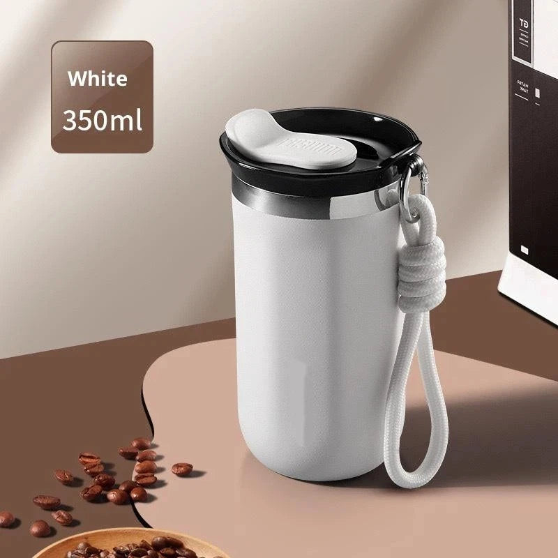 Insulated Stainless Steel Travel Mug 350ml/500ml Leak-Proof Insulated Travel Mug SPOT White 350ml