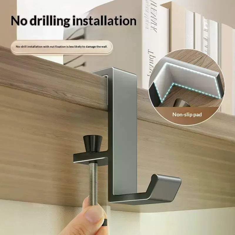 Adjustable Magnetic Desk Hook – Punch-Free Bag Hanger Desk Edge Hook SPOT