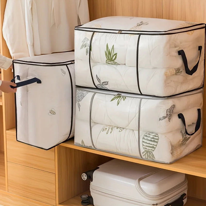 Large Transparent Zipper Storage Bag – Clothes & Bedding Storage Bag SPOT