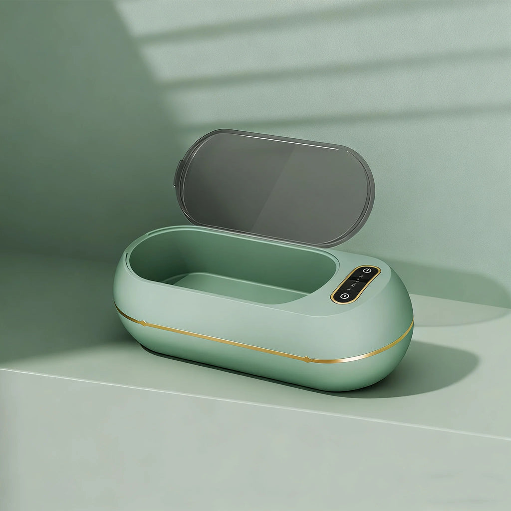 45kHz Ultrasonic Cleaner – Jewelry, Glasses & Watches Sonic Bath Ultrasonic Cleaner SPOT green No plug