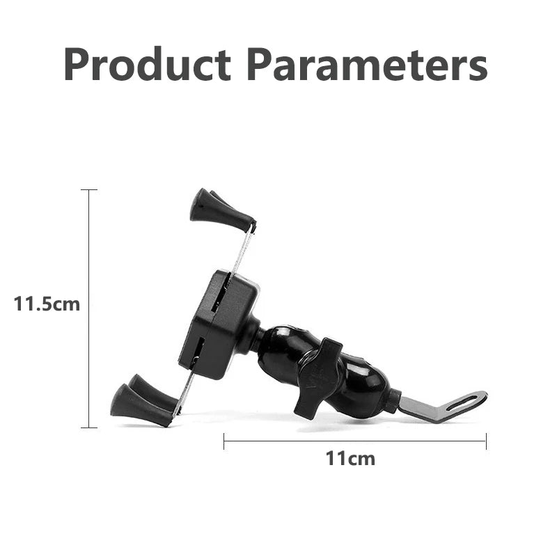 360° Motorcycle Phone Mount – Rearview Mirror Holder Motorcycle Phone Mount SPOT