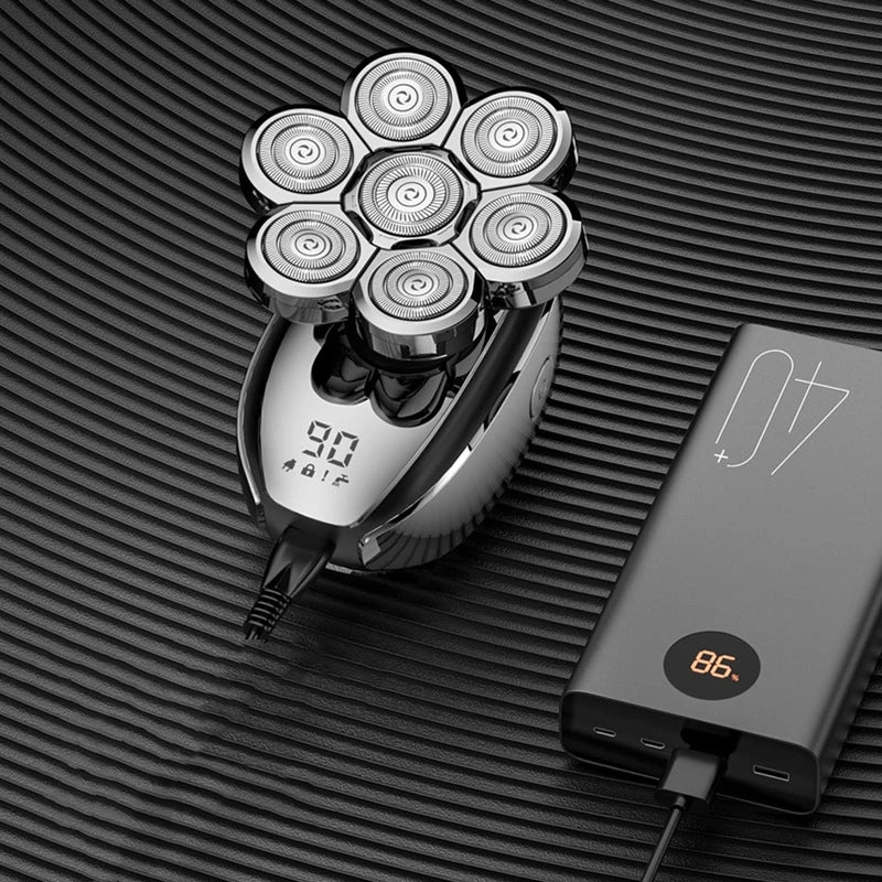 Mini Portable Electric Razor for Men – IPX7 Waterproof USB Rechargeable Electric Rotary Shaver SPOT