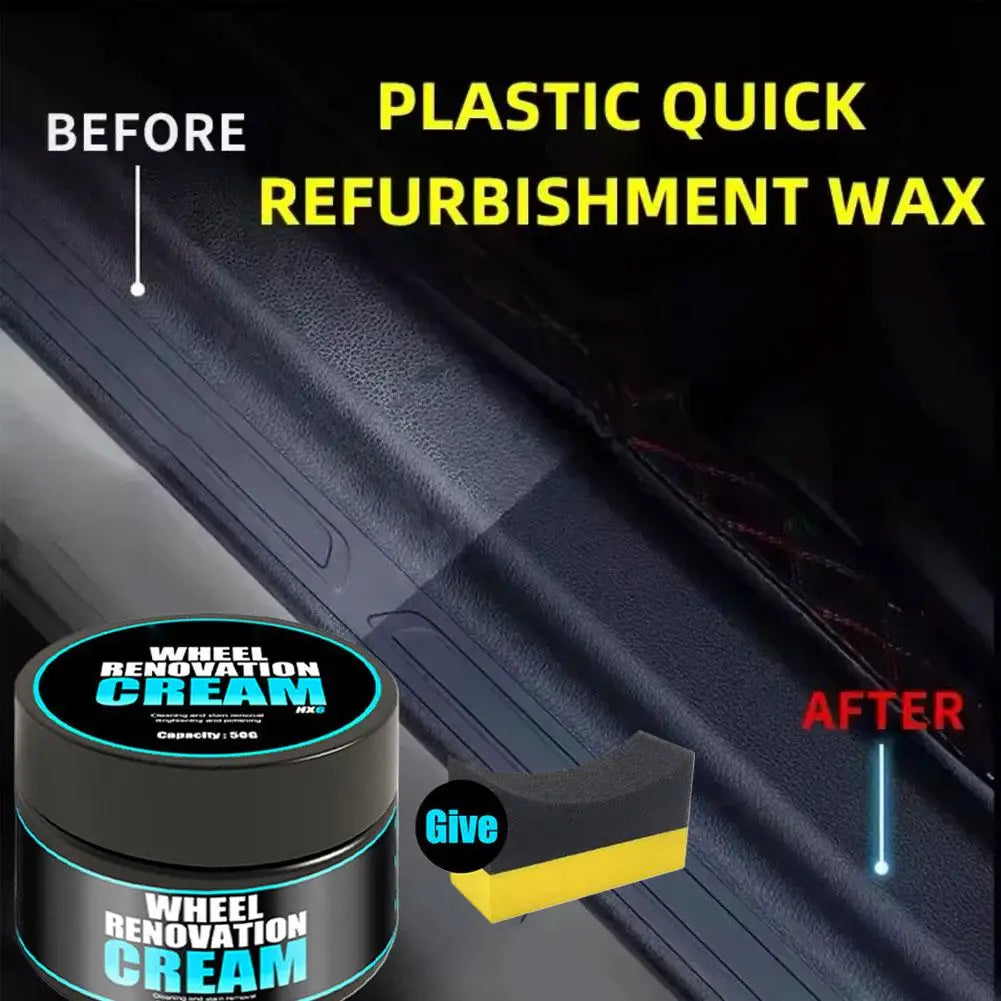 50g Car Tire Care Cream – Gloss Wax & Coating Recovery Tire Care Cream SPOT