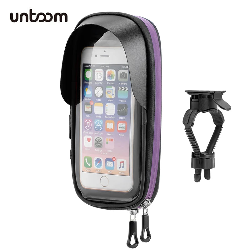 Waterproof Bike Phone Bag – Touch Screen Handlebar Mount Holder Handlebar Phone Bag SPOT