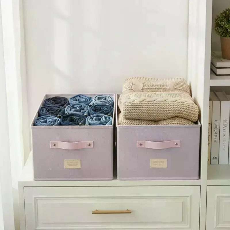 Oxford Cloth Storage Bin with Handles – Foldable Organizer Fabric Storage Bin SPOT