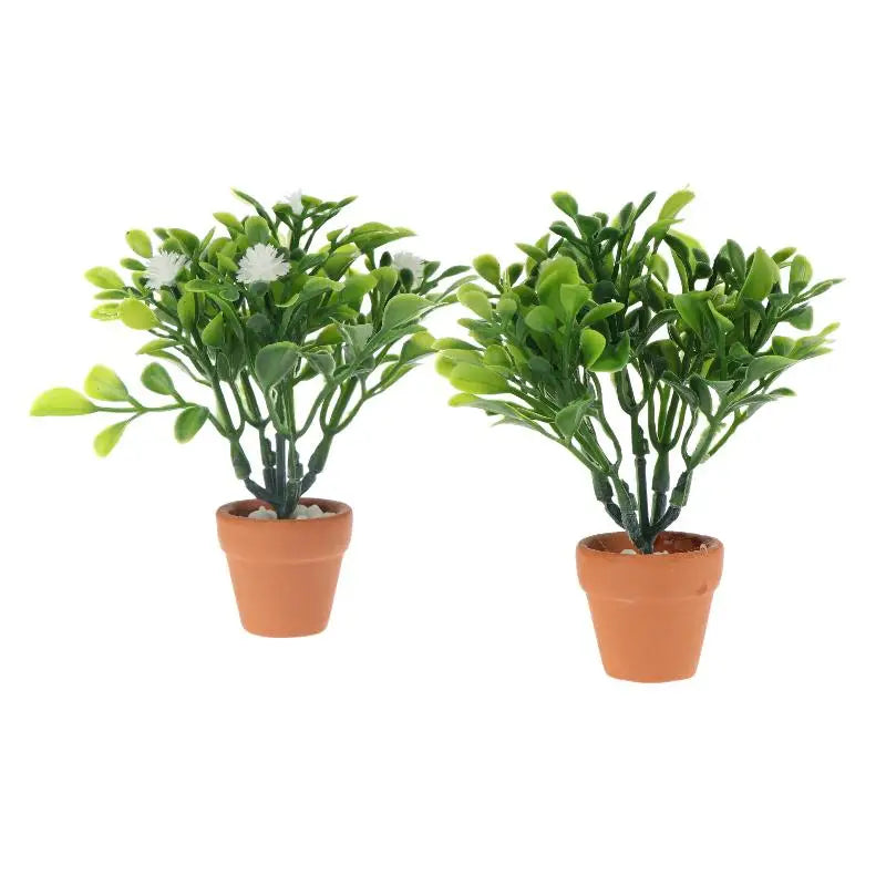 1:12 Miniature Potted Bonsai Plant – Dollhouse Decor Ornament Dollhouse Accessory SPOT