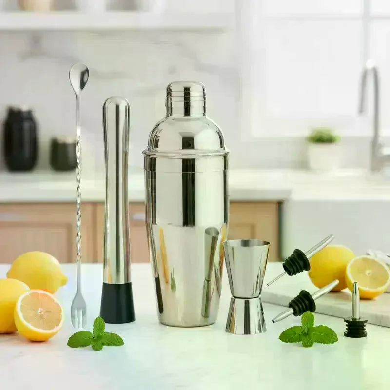 Stainless Steel Cocktail Shaker Set – Complete Bartender Kit Cocktail Shaker Set SPOT