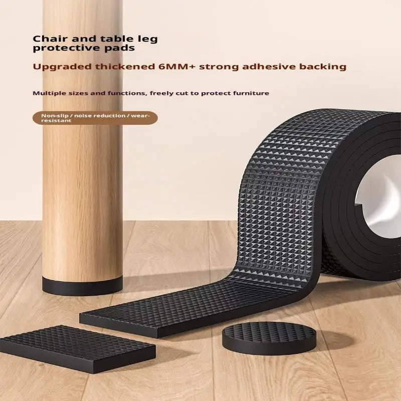 Non-Slip Furniture Pads Roll – Self-Adhesive Rubber Protectors Furniture Floor Pads SPOT
