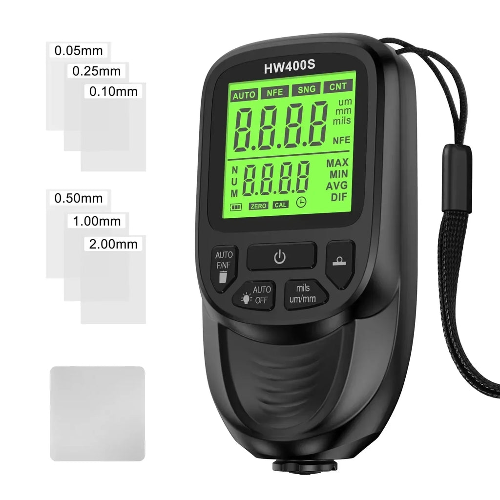 Digital Paint Thickness Gauge – Auto-Switch Film Detector Paint Thickness Gauge SPOT Black