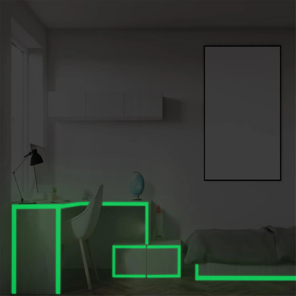 Glow In The Dark Tape – Fluorescent PVC Safety Adhesive Tape Glow Safety Tape SPOT