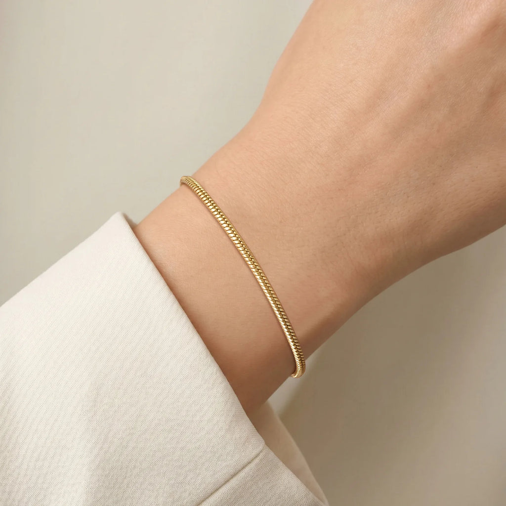 Stainless Steel Snake Chain Bracelet – Non-Tarnish, Waterproof Snake Chain Bracelet SPOT