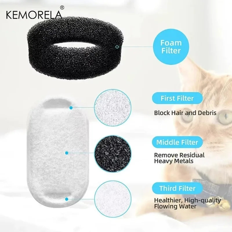 Cat Water Fountain Replacement Filters 8–24 Pack Pet Fountain Filters SPOT