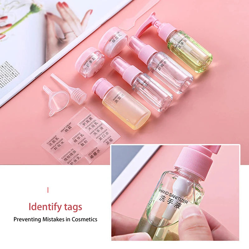 11-Piece Travel Refillable Bottle Set – Toiletry Containers Travel Bottle Set SPOT