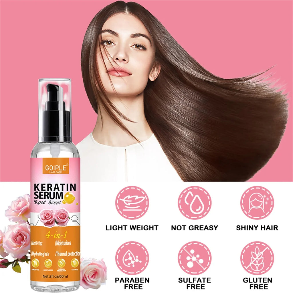 Goiple Hair Care Set: ACV Shampoo, Keratin Serum & Rice Water Hair Care Set SPOT