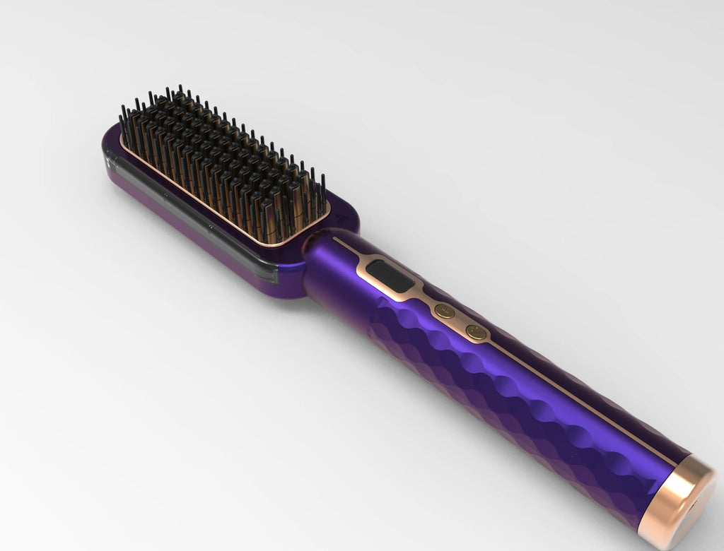 Ionic Ceramic Hair Straightening Brush – LED, Far Infrared, 60W Hair Straightening Brush SPOT