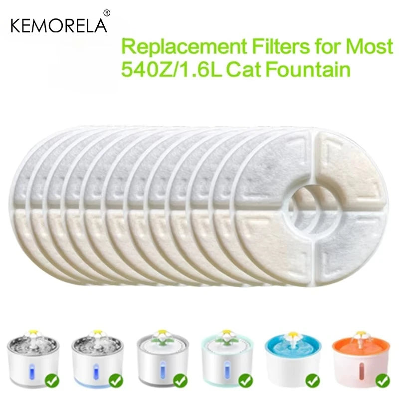 Activated Carbon Pet Fountain Filters – 4/8/12 Pack Replacement Pet Fountain Filter SPOT