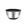 Stainless Steel Mixing Bowls with Lid & Non-Slip Silicone Base Mixing Bowl Set SPOT 28 cm black