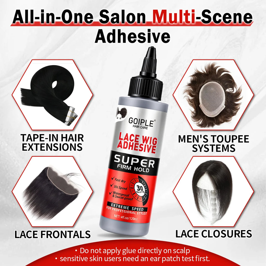 Goiple 120ml Lace Wig Glue | Firm Hold, Waterproof, Fast Dry Wig Bonding Adhesive SPOT