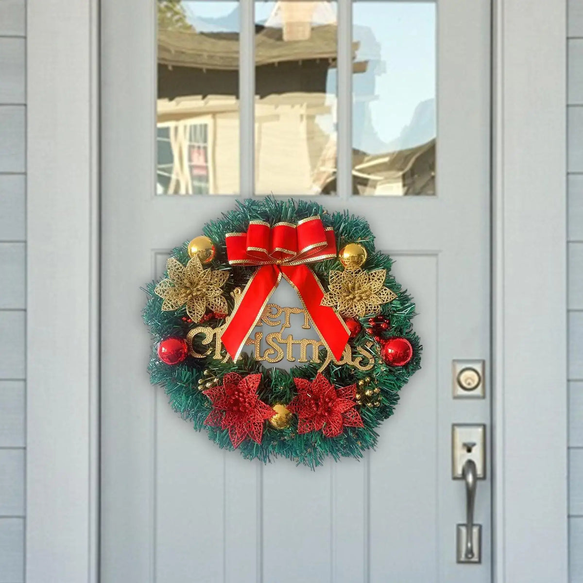 20" Christmas Wreath – Garland for Wall, Door & Mantel Christmas Wreath SPOT