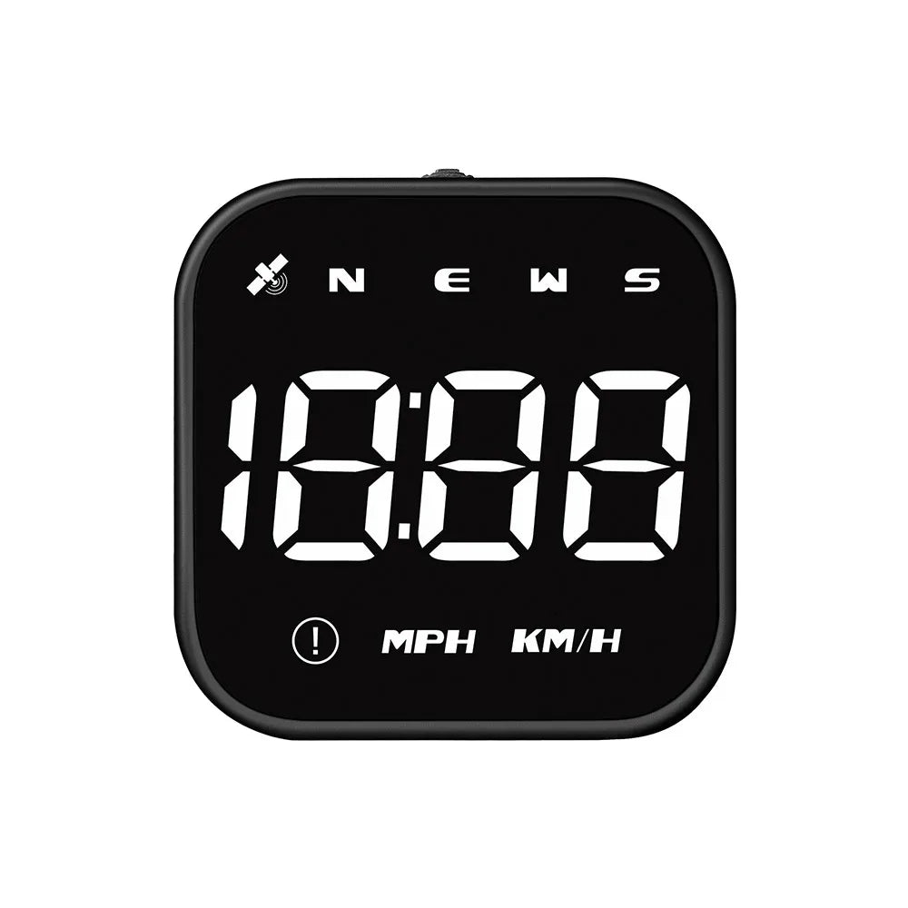 GPS Car HUD Head-Up Display – Digital Speedometer MPH/KMH Car HUD Display SPOT White