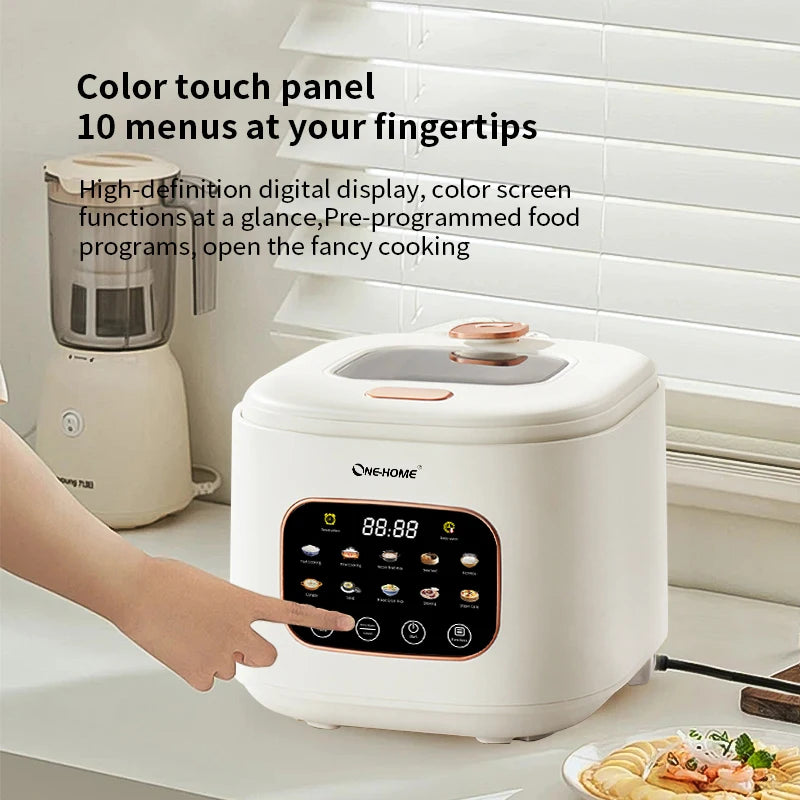 DUTRIEUX 3L Smart Visual Electric Rice Cooker – 10-Menu Touch Electric Rice Cooker SPOT