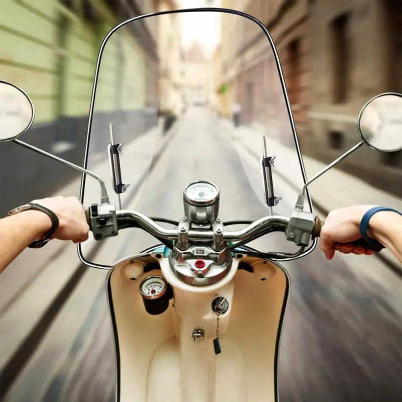 Universal Motorcycle Windshield – Large Clear PC Windscreen Motorcycle Windshield SPOT