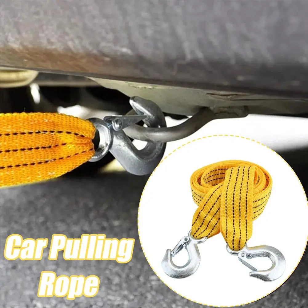 3-Ton Tow Strap with Steel Hooks – Off-Road & Emergency Recovery Tow Strap SPOT