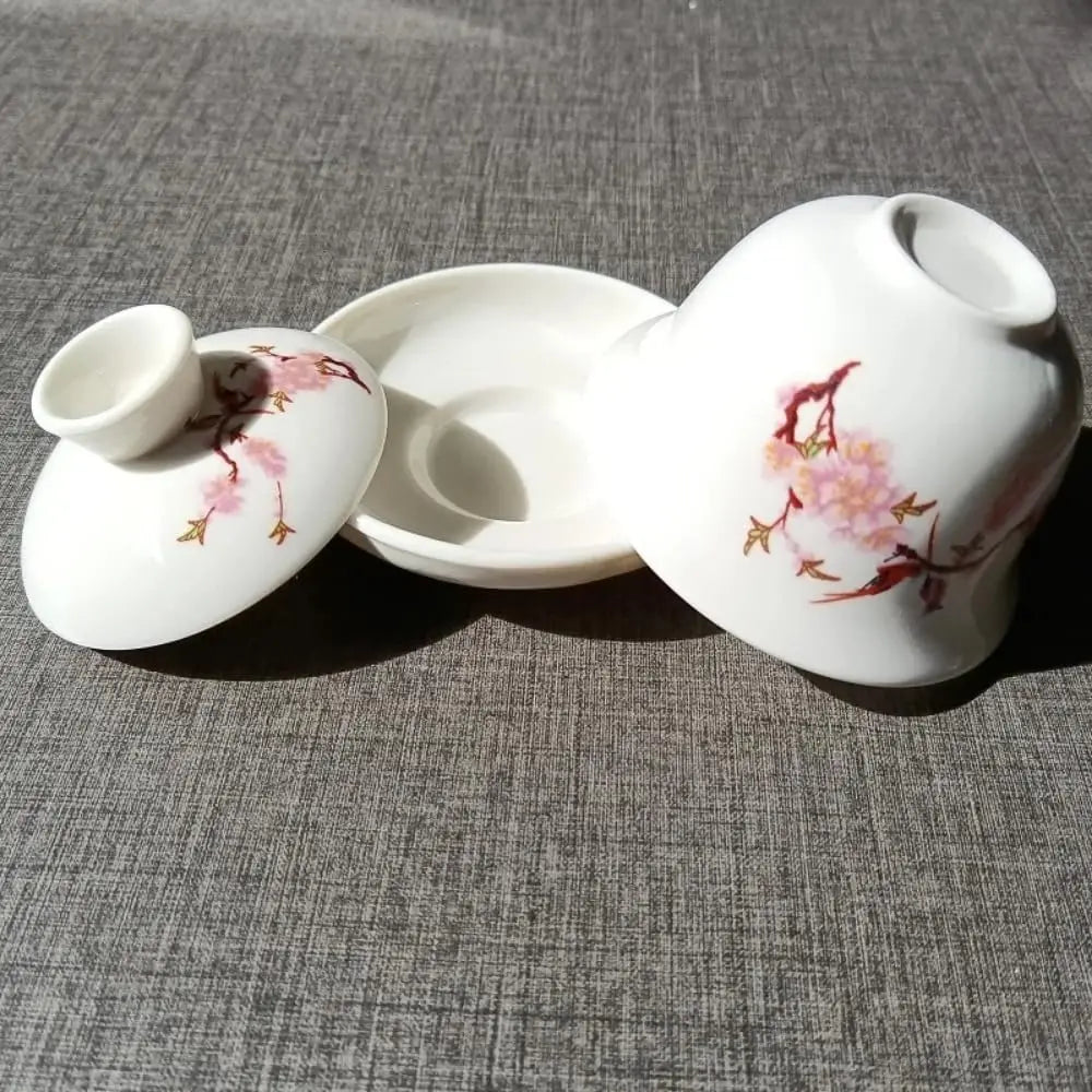White Porcelain Gaiwan – Kung Fu Tea Brewing Bowl with Lid Gaiwan Tea Bowl SPOT