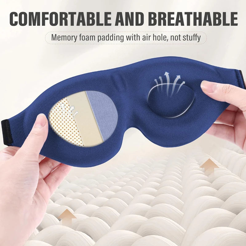 3D Sleep Eye Mask – Soft, Light-Blocking & Adjustable | Travel Sleep Eye Mask SPOT