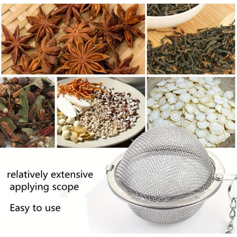 Stainless Steel Ball Tea Infuser with Chain – 2-Pack Tea Infuser SPOT