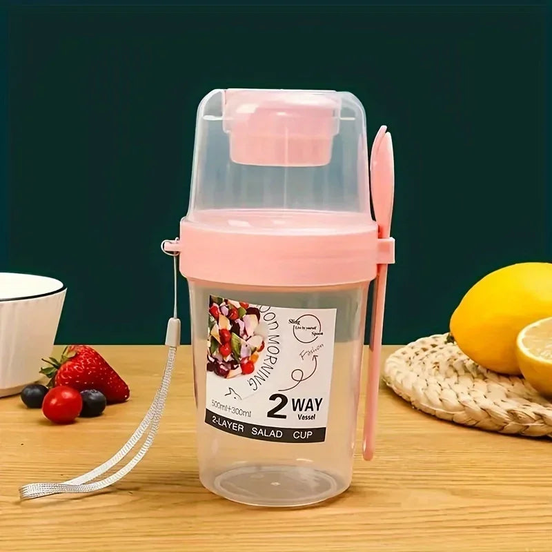 Breakfast To-Go Cup – Yogurt, Oats & Salad Container with Lid Food Storage Container SPOT