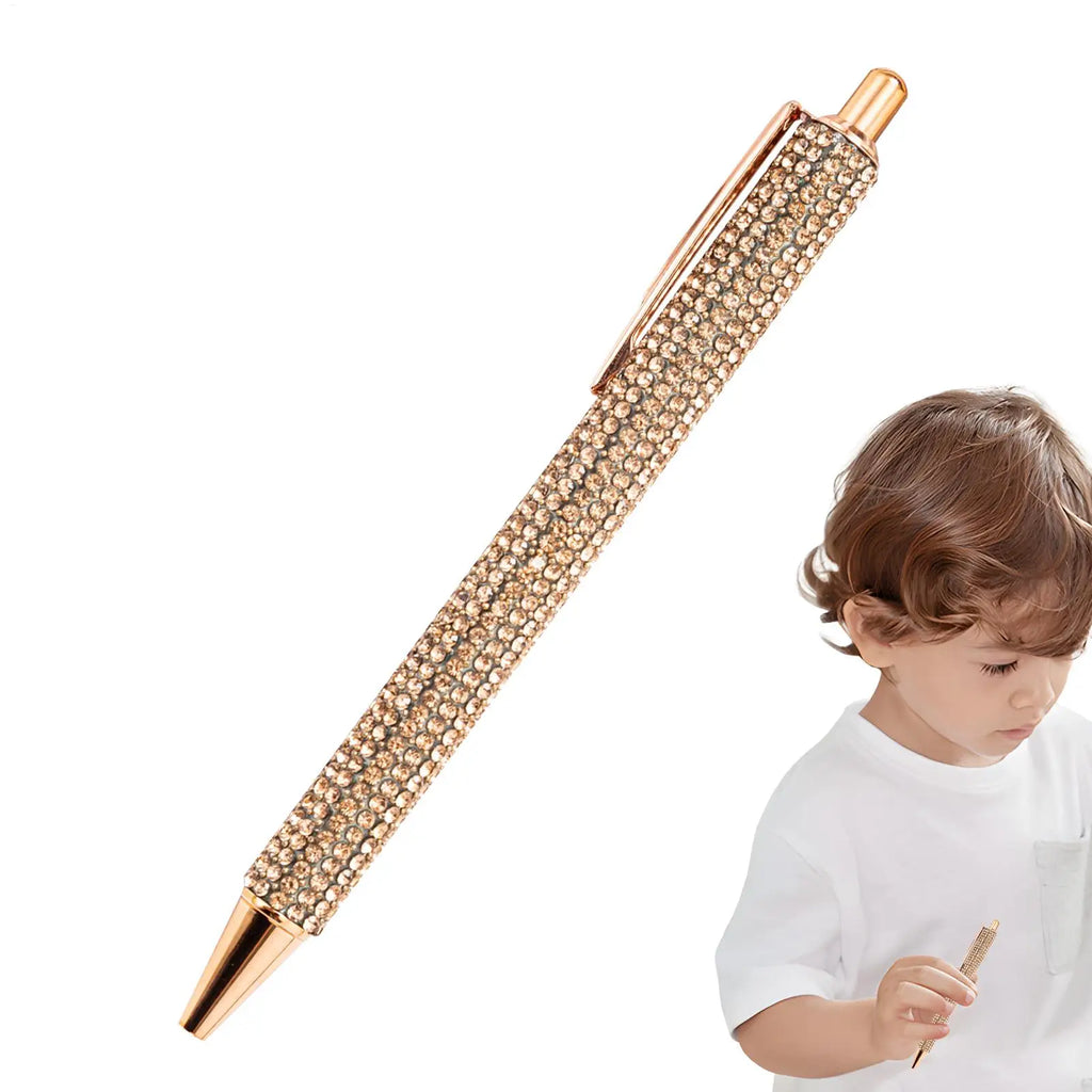 Rhinestone Bling Ballpoint Pen – Sparkly Crystal 0.7mm Ballpoint Pen SPOT