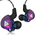 QKZ AK6 Wired In-Ear Earphones – HIFI Bass & Mic Wired In-Ear Earphones SPOT Purple