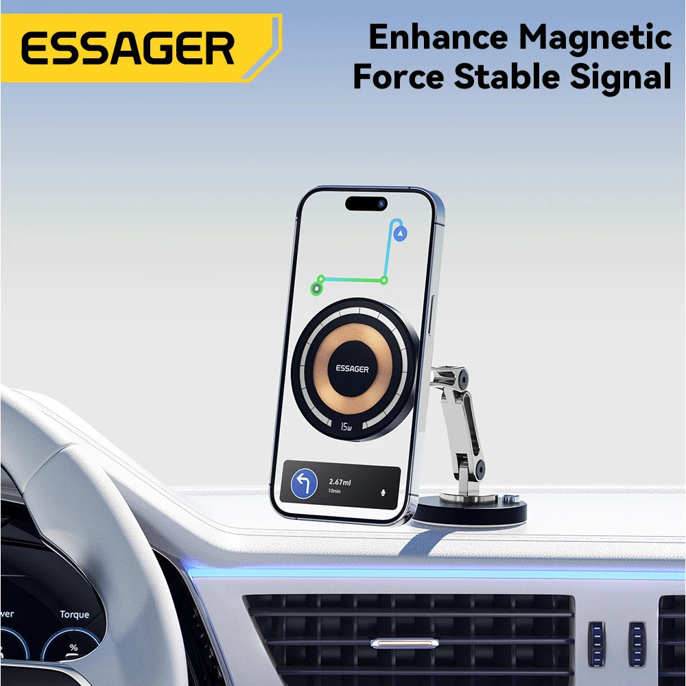 Essager 15W Magnetic Wireless Car Charger & Phone Holder Wireless Car Mount SPOT