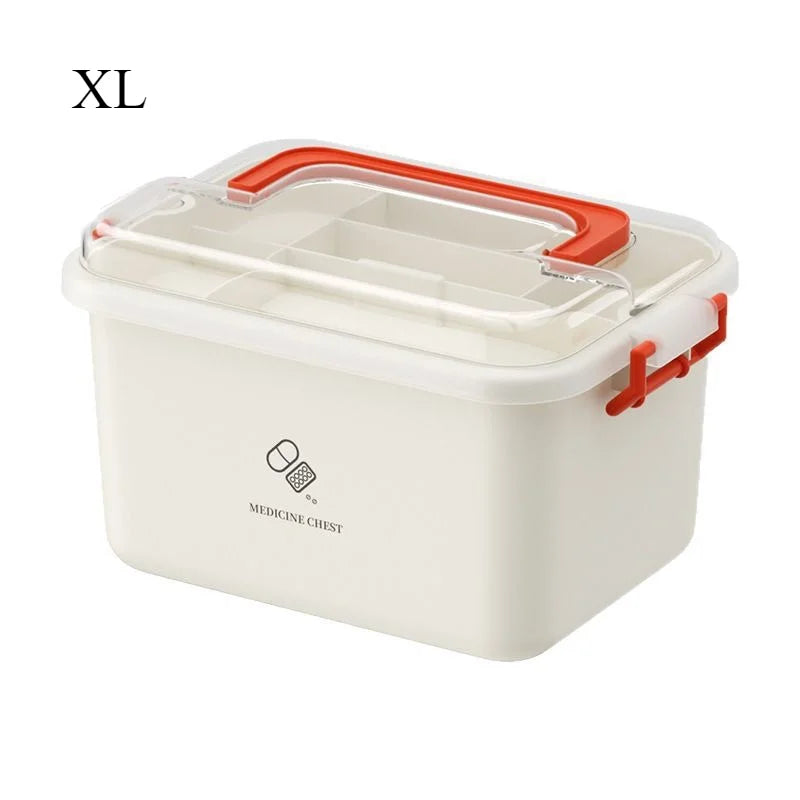 Multi-Layer First Aid Kit – Large Portable Medical Storage Box First Aid Organizer SPOT XL
