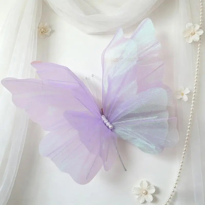 3D Organza Butterfly Wall Decor 45–50cm – Wedding & Party Wall Decoration SPOT