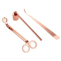 4-Piece Candle Care Set – Trimmer, Dipper, Snuffer & Tray Candle Care Set SPOT Rose Gold
