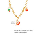 Christmas Charm Necklace – Stocking, Tree & Santa Pendant Pendant Necklace SPOT NC-2632G03 40cm-45cm